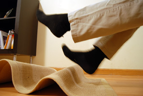 Slipping on rug - fall prevention