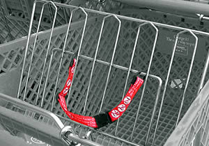 child shopping cart belt